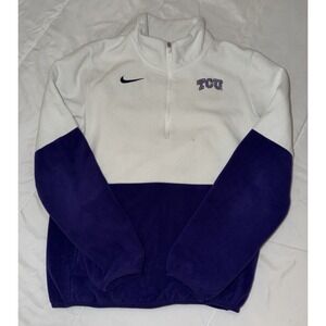 Nike 1/4 Zip TCU Jacket Purple Horned Frogs Nike XS